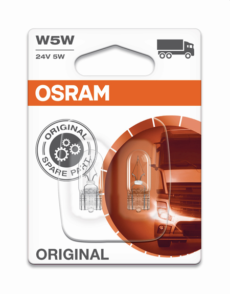 Glödlampa W5W 24V Osram 2 pack